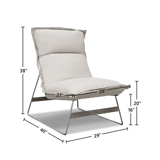 Tweety Leather Lounge Chair Chair with Ottoman