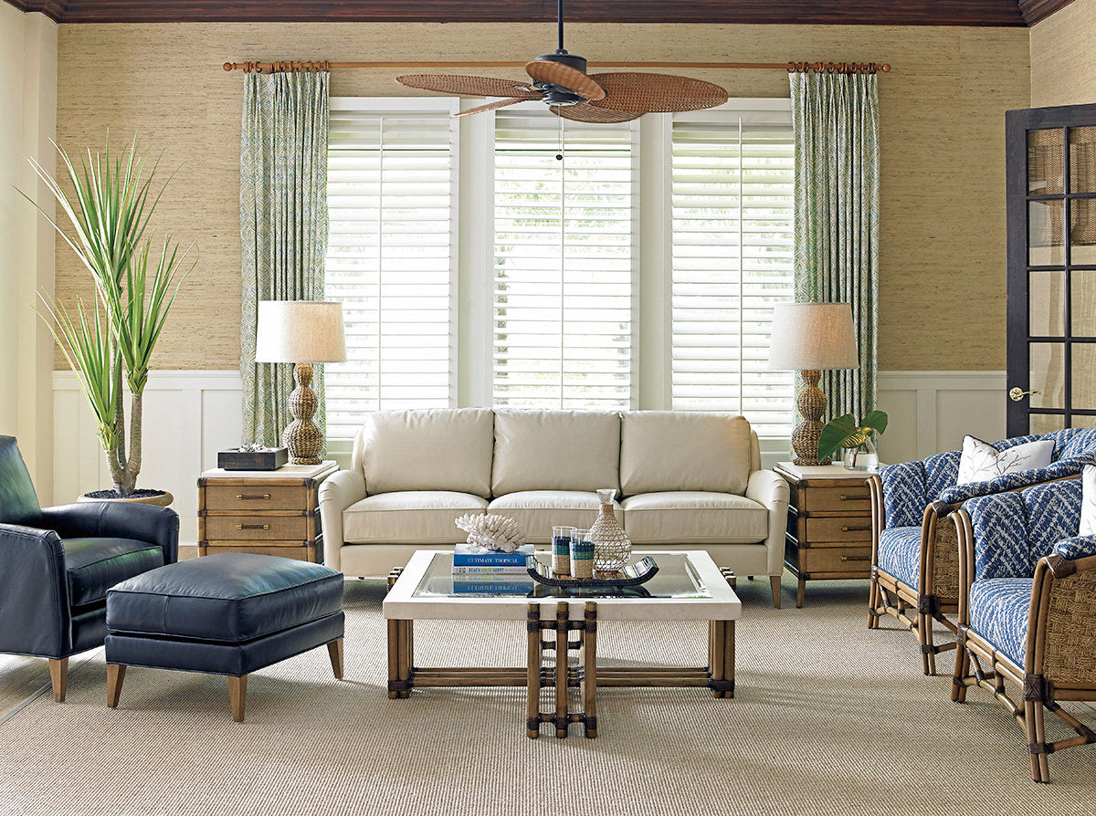 Twin Palms Coconut Grove Leather Sofa