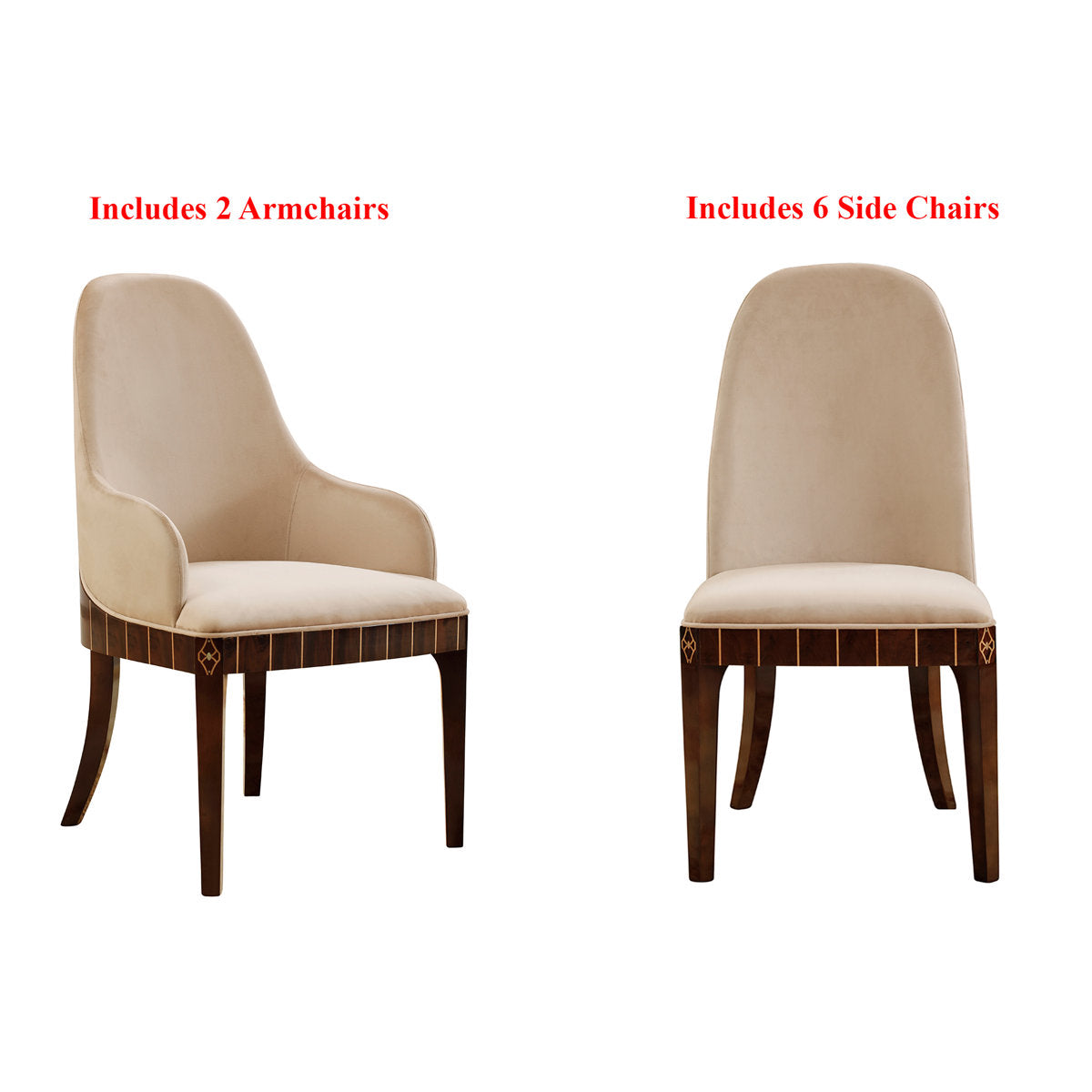Infinity Furniture Import Infinity 8 Piece Dining Set
