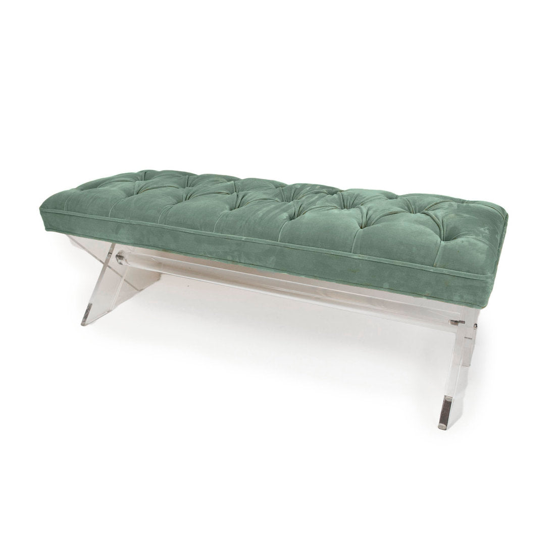 Jamie Dietrich Acrylic Leg Upholstered Bench