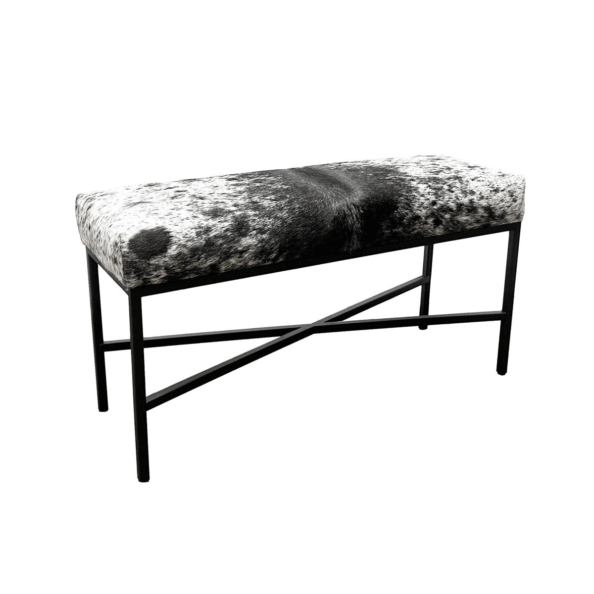 Outpost Original Upholstered Cowhide Bench