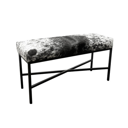 Outpost Original Upholstered Cowhide Bench