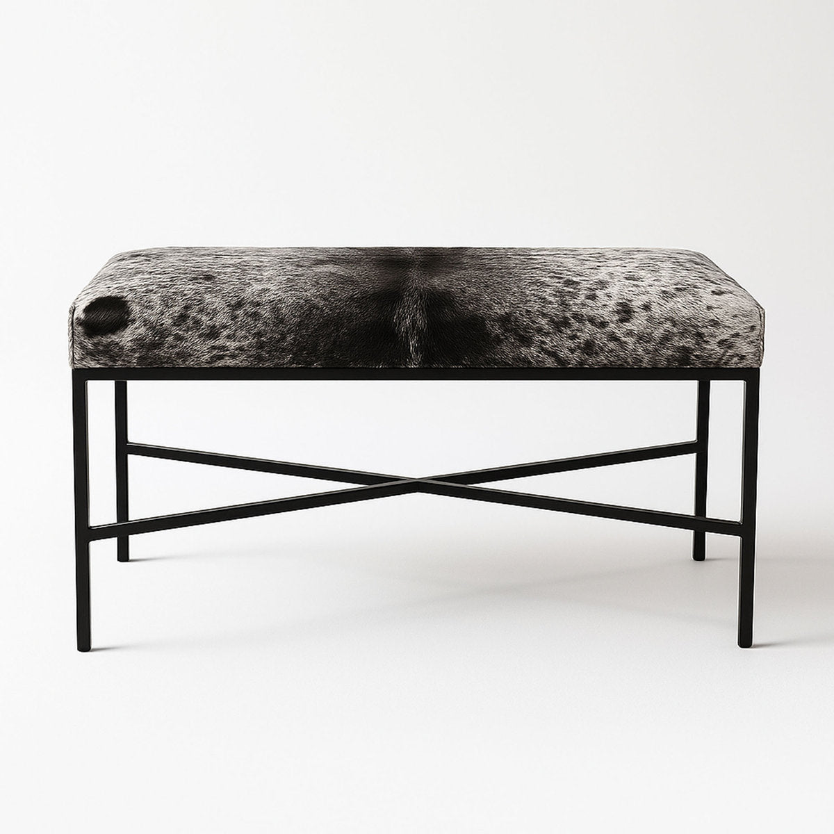 Outpost Original Upholstered Cowhide Bench