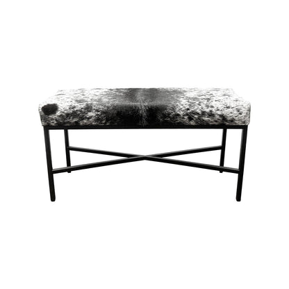 Outpost Original Upholstered Cowhide Bench