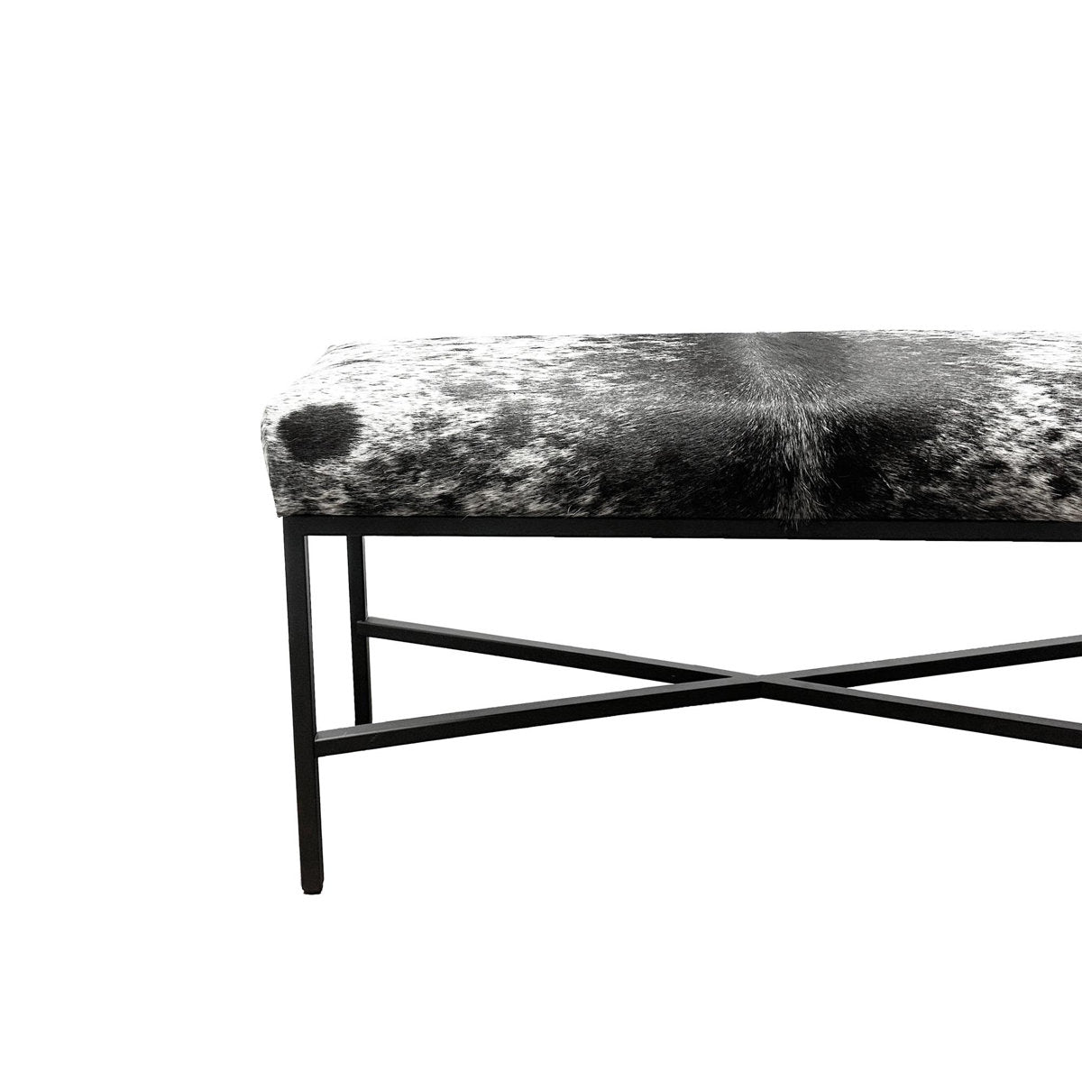 Outpost Original Upholstered Cowhide Bench