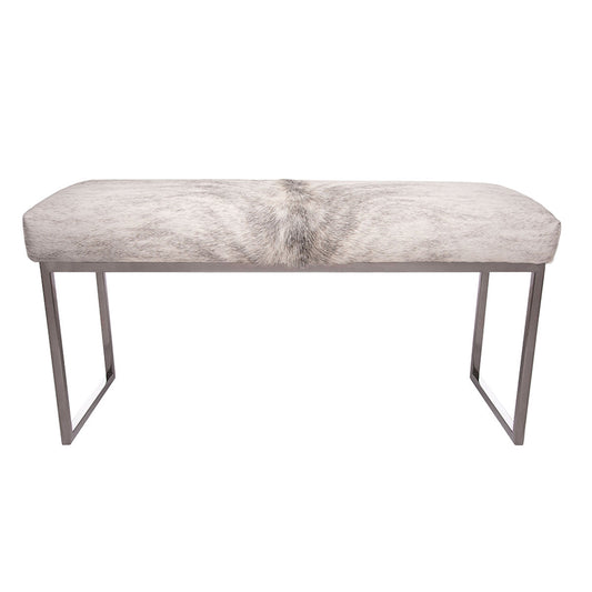 Outpost Original Upholstered Cowhide Bench