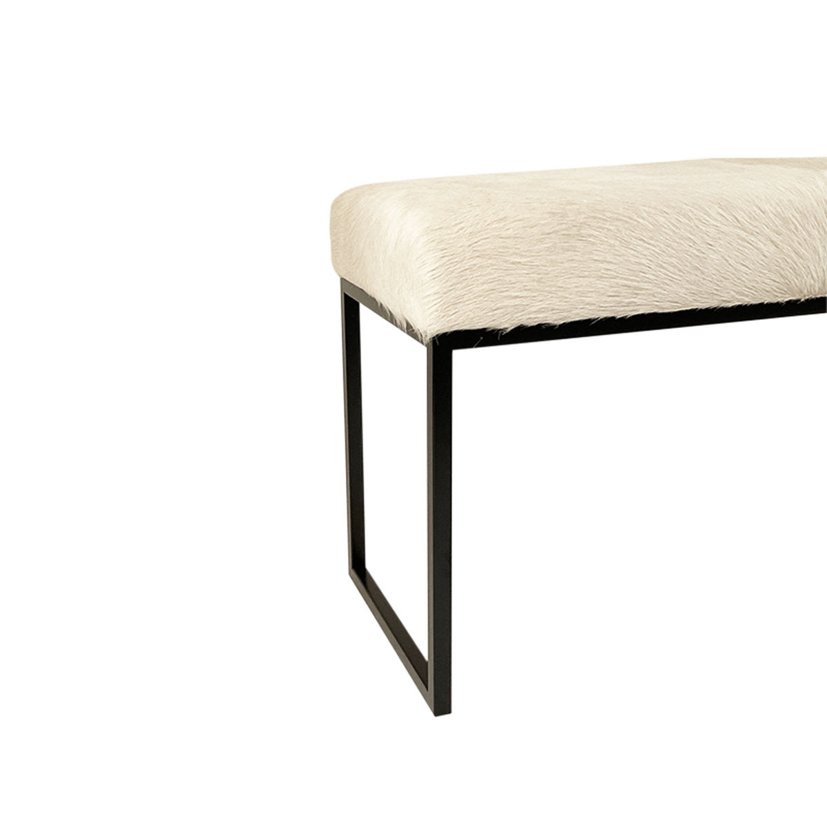Outpost Original Upholstered Cowhide Bench