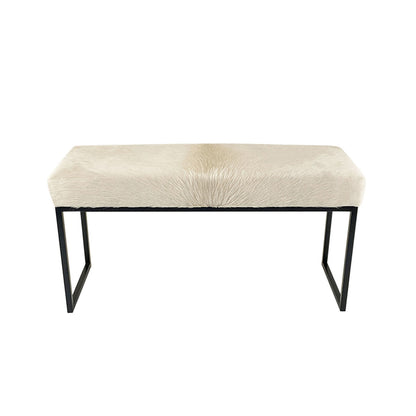 Outpost Original Upholstered Cowhide Bench