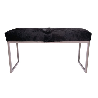 Outpost Original Upholstered Cowhide Bench