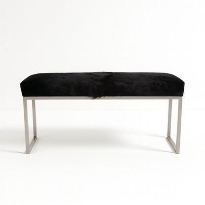 Outpost Original Upholstered Cowhide Bench