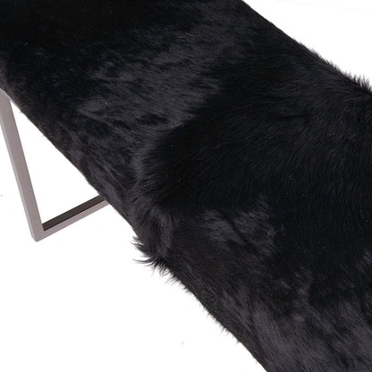 Outpost Original Upholstered Cowhide Bench