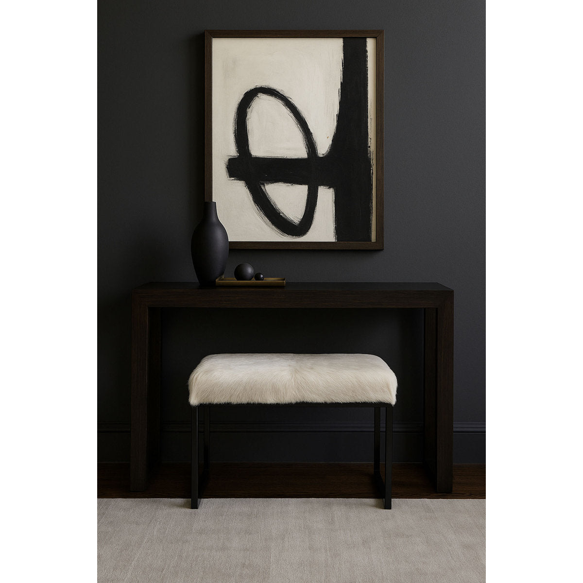 Outpost Original Upholstered Cowhide Bench