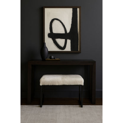 Outpost Original Upholstered Cowhide Bench
