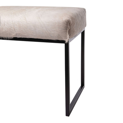 Outpost Original Upholstered Cowhide Bench