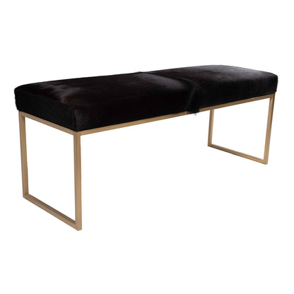 Outpost Original Upholstered Cowhide Bench