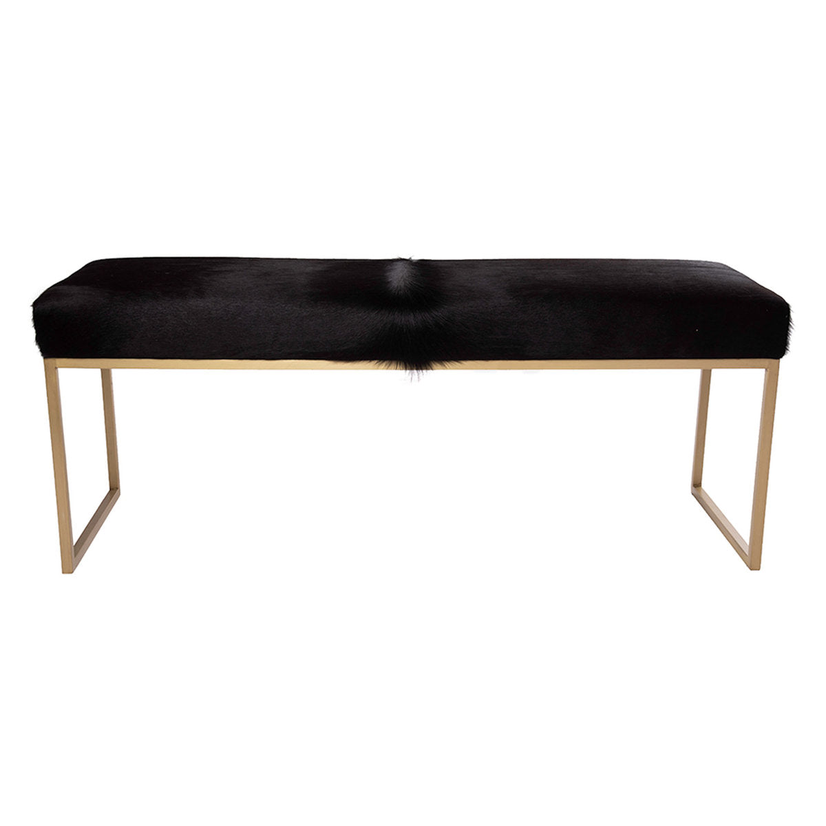 Outpost Original Upholstered Cowhide Bench