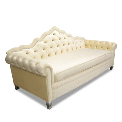 Haute House Home 88 Velvet Rolled Arm Sofa With Reversible Cushions