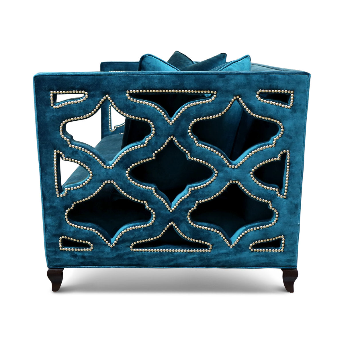 Haute House Home 89 Velvet Tuxedo Arm Sofa