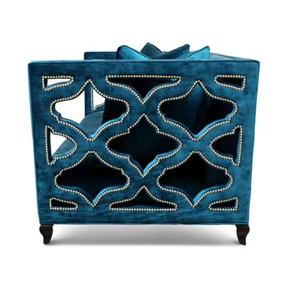 Haute House Home 89 Velvet Tuxedo Arm Sofa