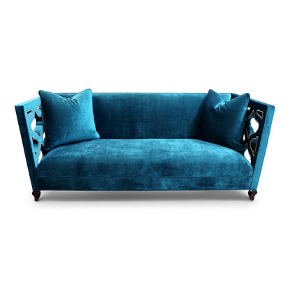 Haute House Home 89 Velvet Tuxedo Arm Sofa