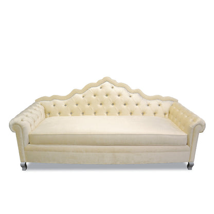 Haute House Home 88 Velvet Rolled Arm Sofa With Reversible Cushions