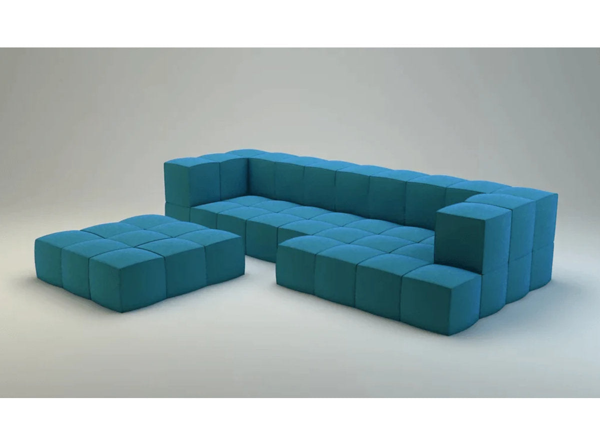 Viceroy Chaise Sectional with Ottoman