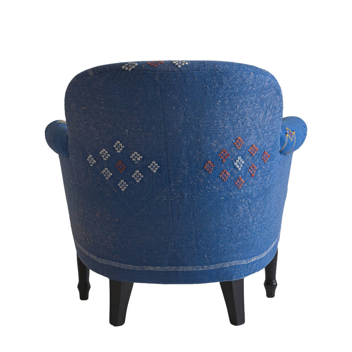 Andrew Martin Victoria Blue Upholstered Armchair