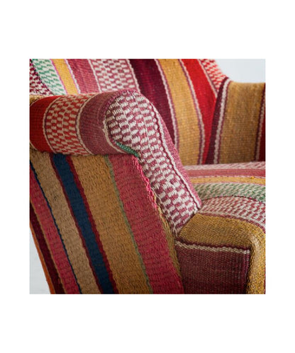 Andrew Martin Victoria Redyellowgreen Upholstered Armchair