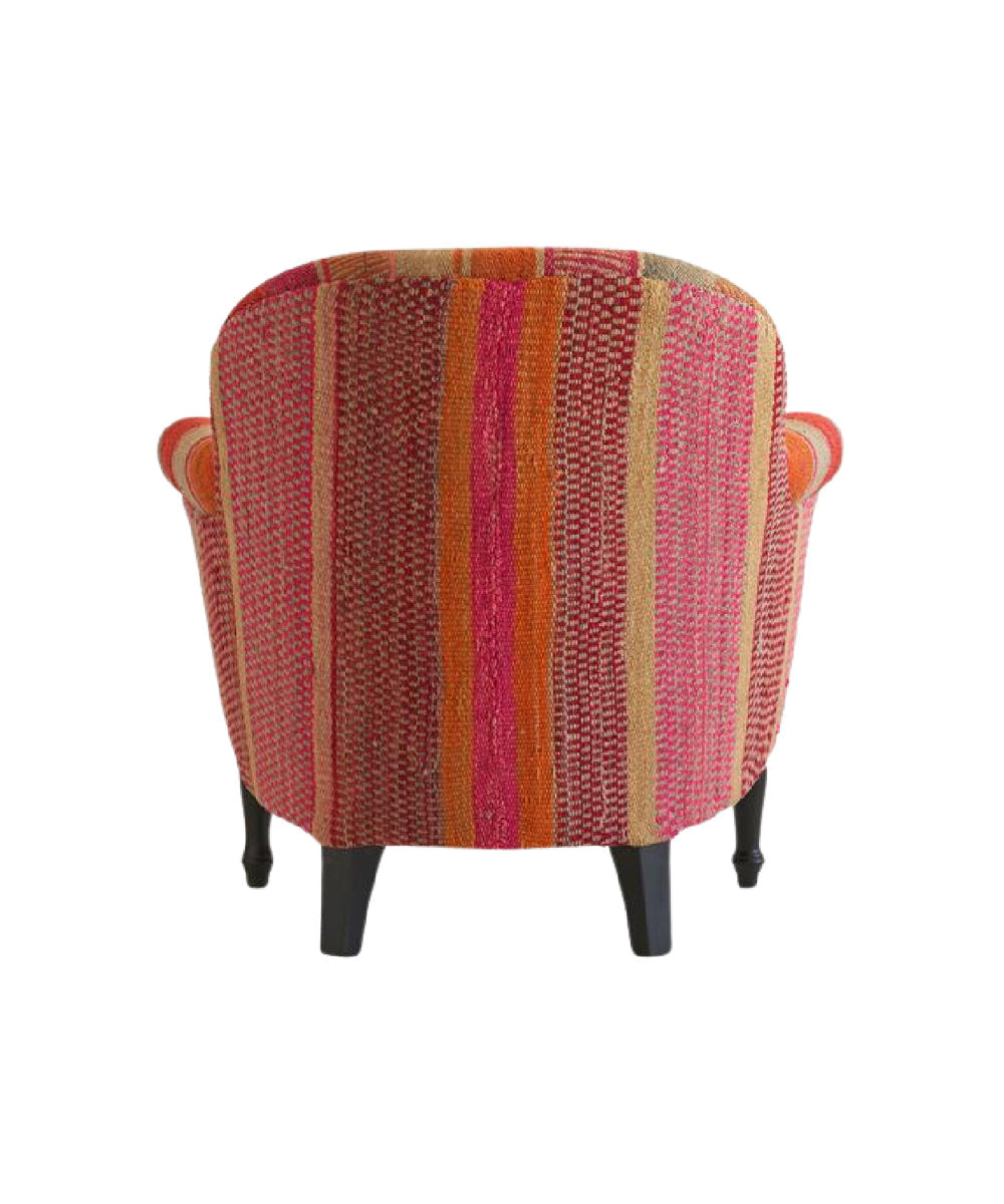 Andrew Martin Victoria Redyellowgreen Upholstered Armchair