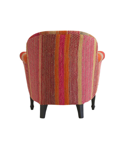 Andrew Martin Victoria Redyellowgreen Upholstered Armchair