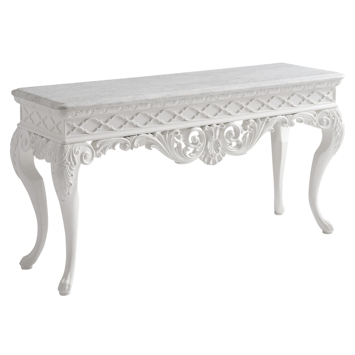 Villa Blanca 71.5'' W Marble Console Table