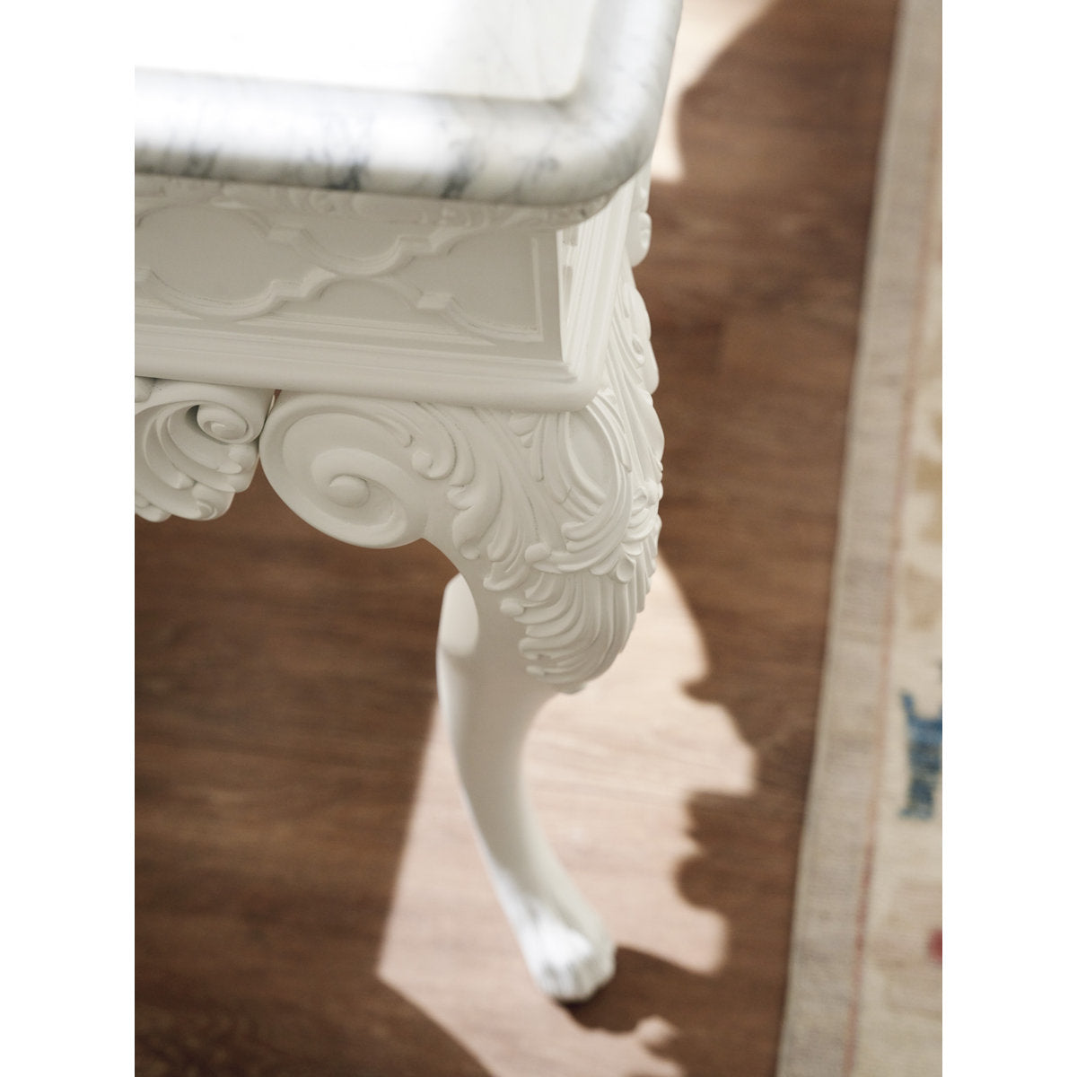 Villa Blanca 71.5'' W Marble Console Table