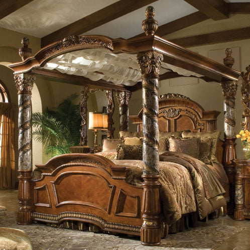 Michael Amini Villa Valencia Canopy Bed