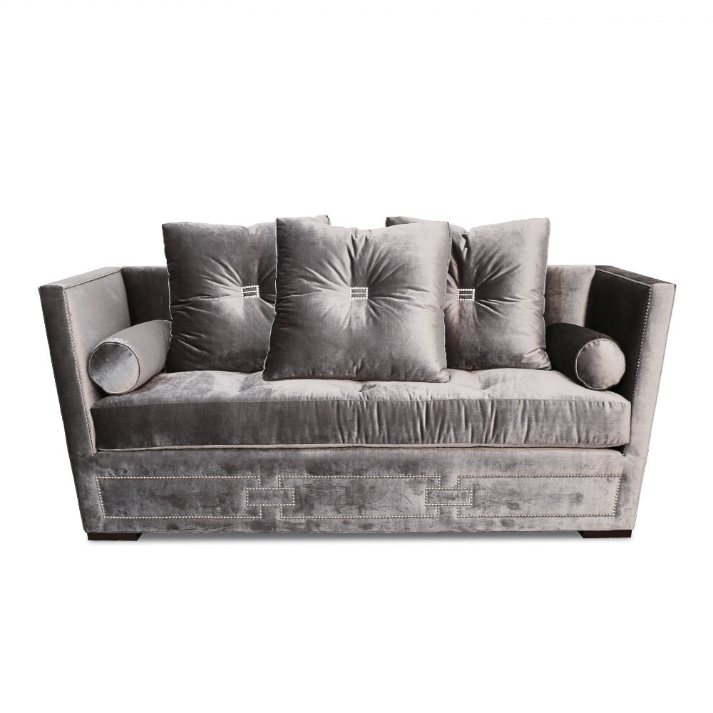 Haute House Home Vincent 83 Velvet Tuxedo Arm Sofa