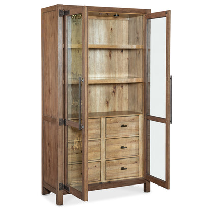 Vineyard Row Lighted China Cabinet