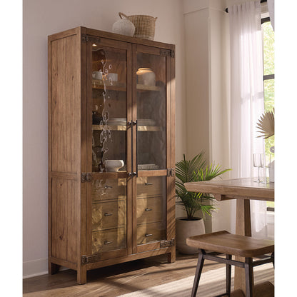 Vineyard Row Lighted China Cabinet