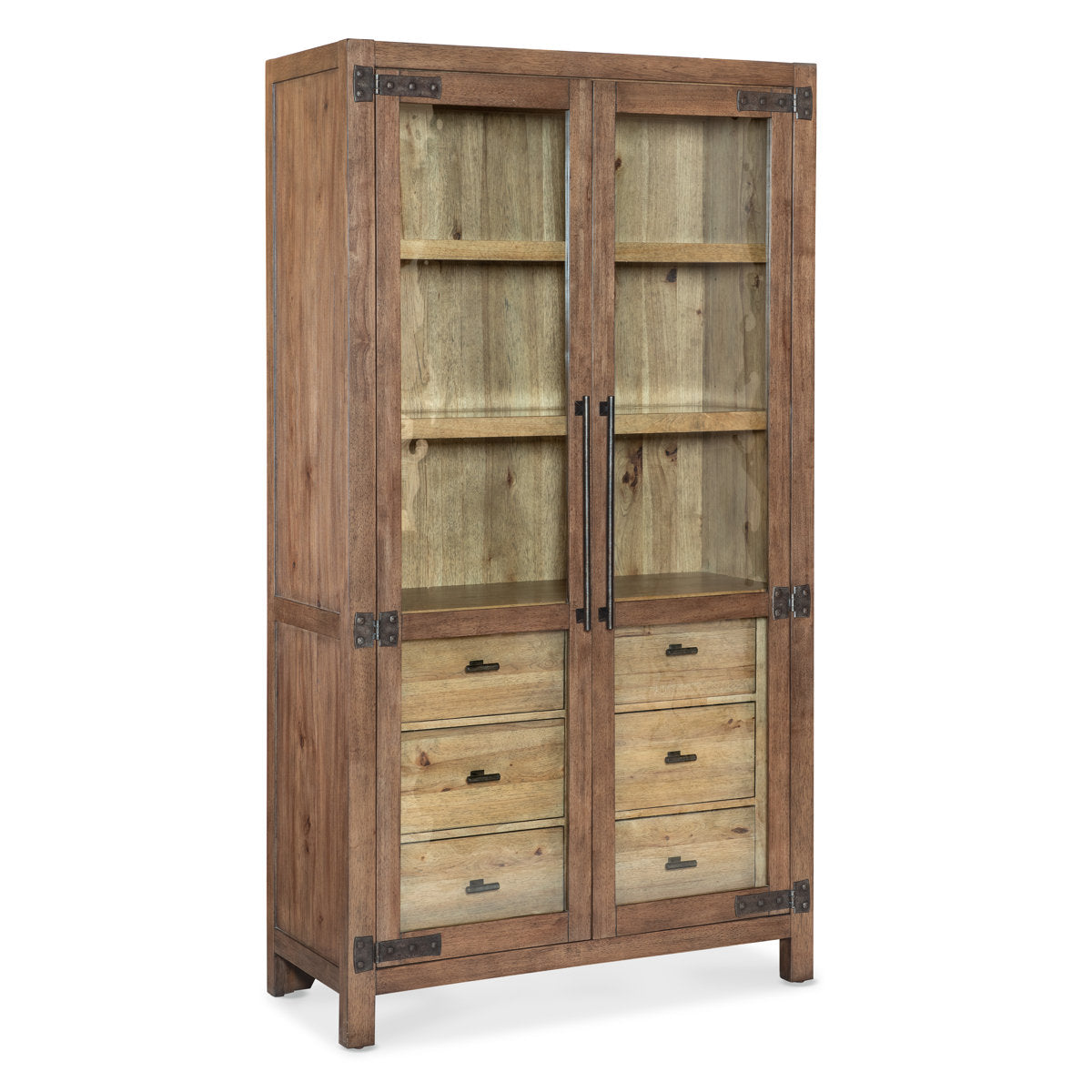 Vineyard Row Lighted China Cabinet