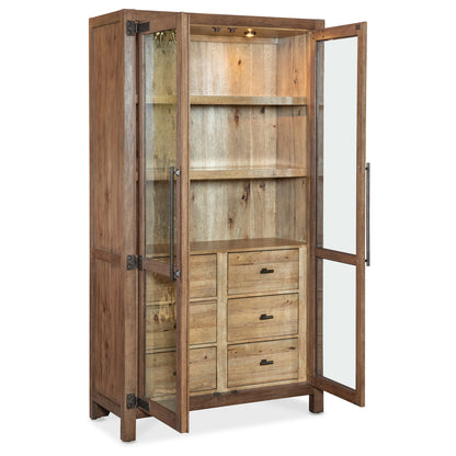 Vineyard Row Lighted China Cabinet