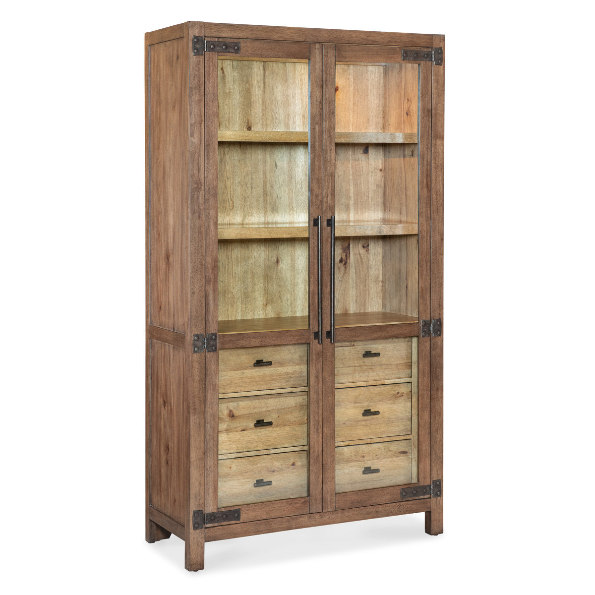 Vineyard Row Lighted China Cabinet