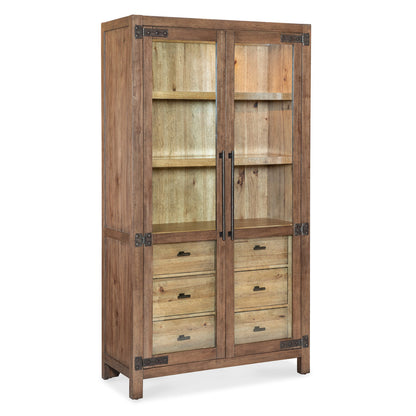 Vineyard Row Lighted China Cabinet