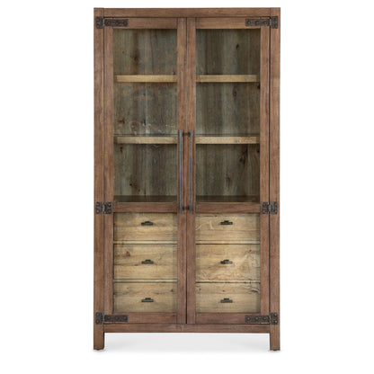 Vineyard Row Lighted China Cabinet