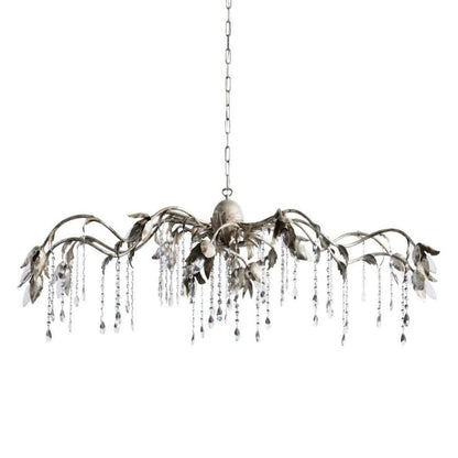 Gothic Viticci Silver Rectangular Chandelier