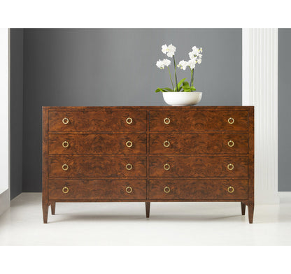 Walnut Burl 8 - Drawer Dresser