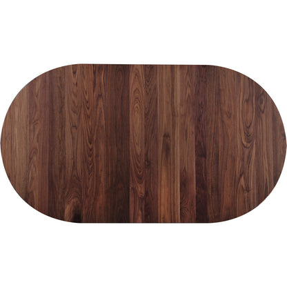 Walnut Grove Extendable Walnut Solid Wood Pedestal Dining Table