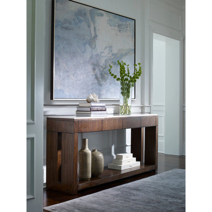 Warner 76'' W Stone Console Table