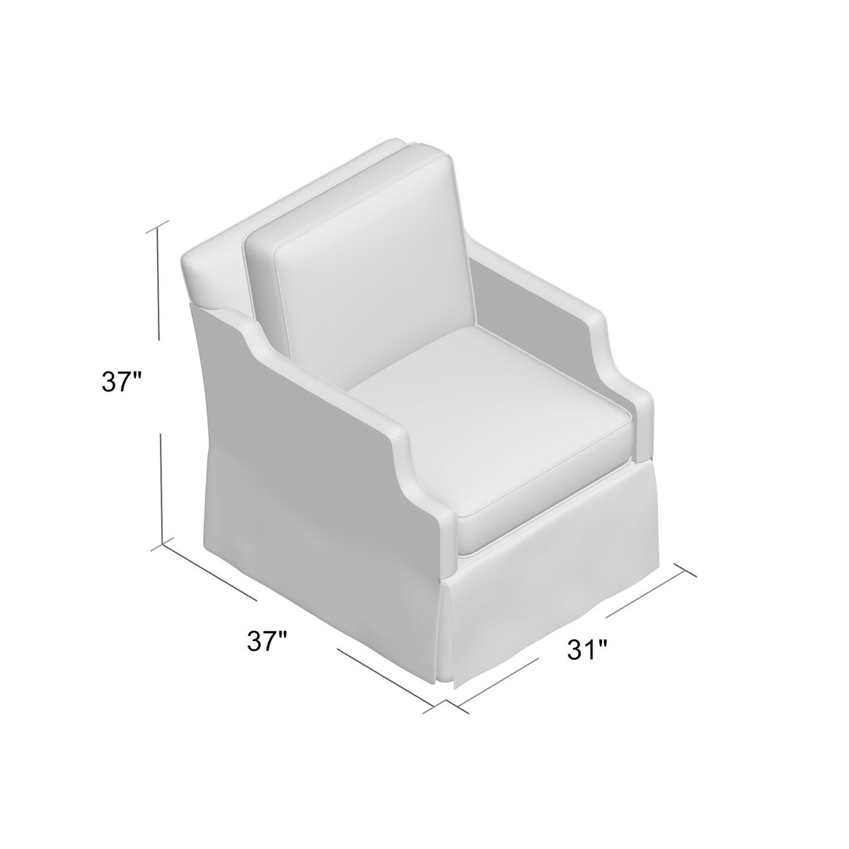 Warrington Armchair Chair with Ottoman