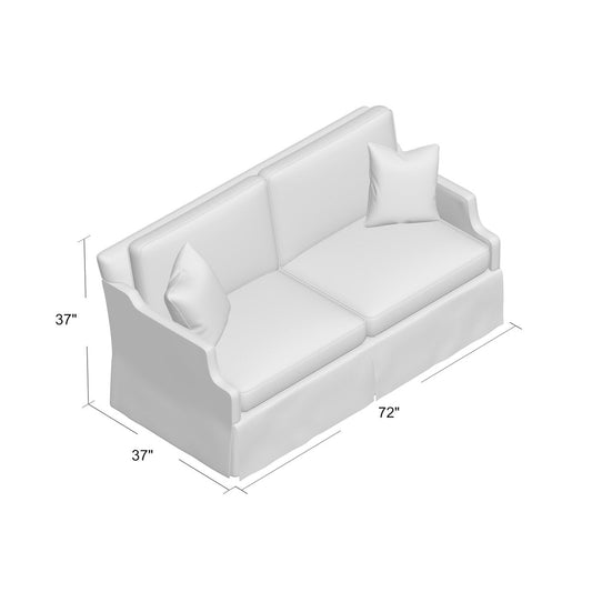 Duralee Warrington Recessed Arm Sofa