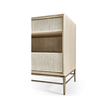 Water 2 - Drawer Solid Wood Nightstand