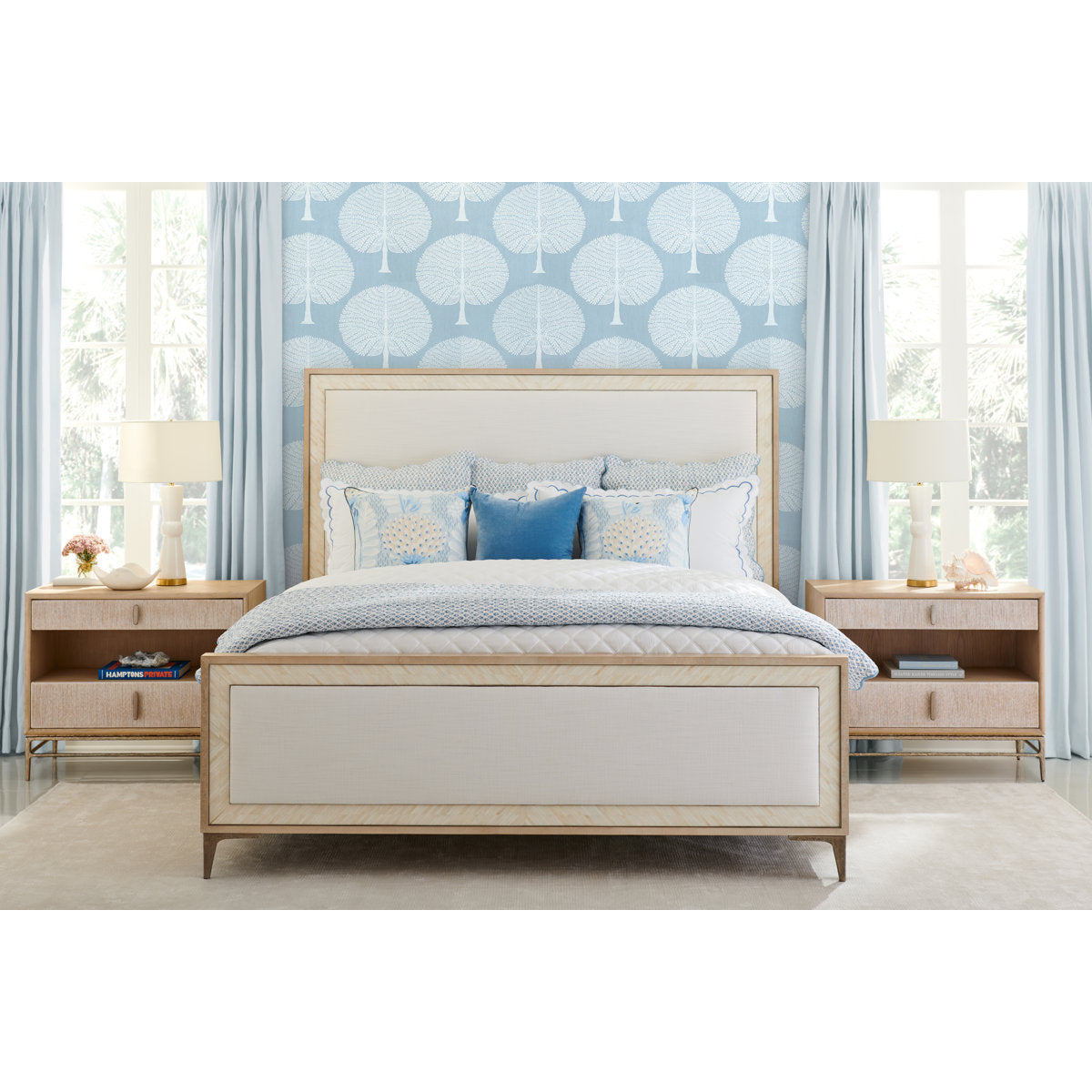 Water 2 - Drawer Solid Wood Nightstand