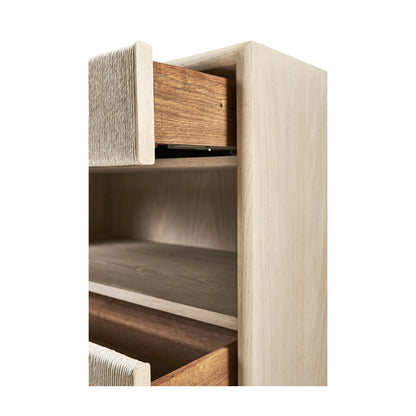 Water 2 - Drawer Solid Wood Nightstand